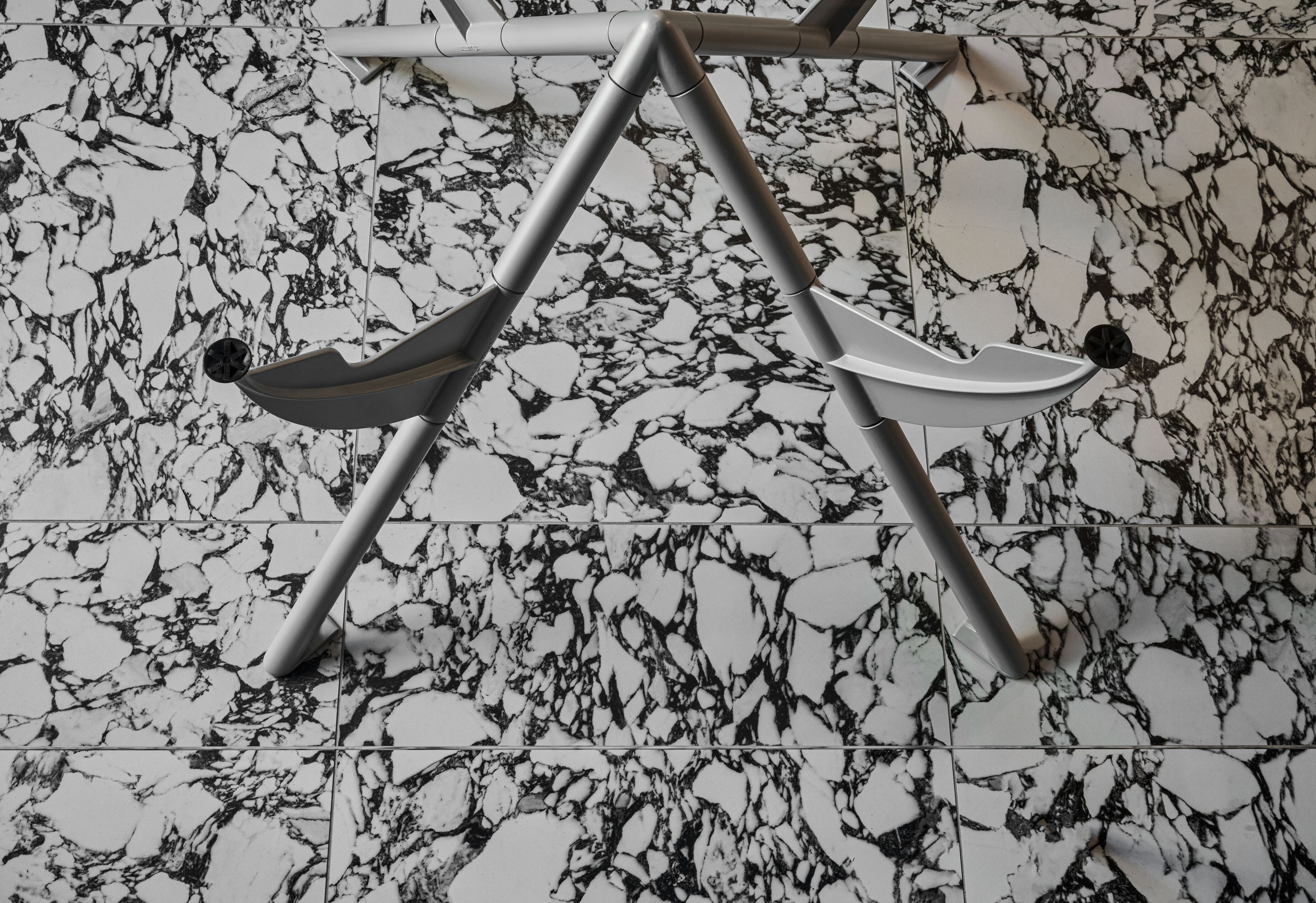 Квадратный стол из стали и хрусталя BALERI ITALIA PRESIDENT M ARCH-00151369 - Вид №4