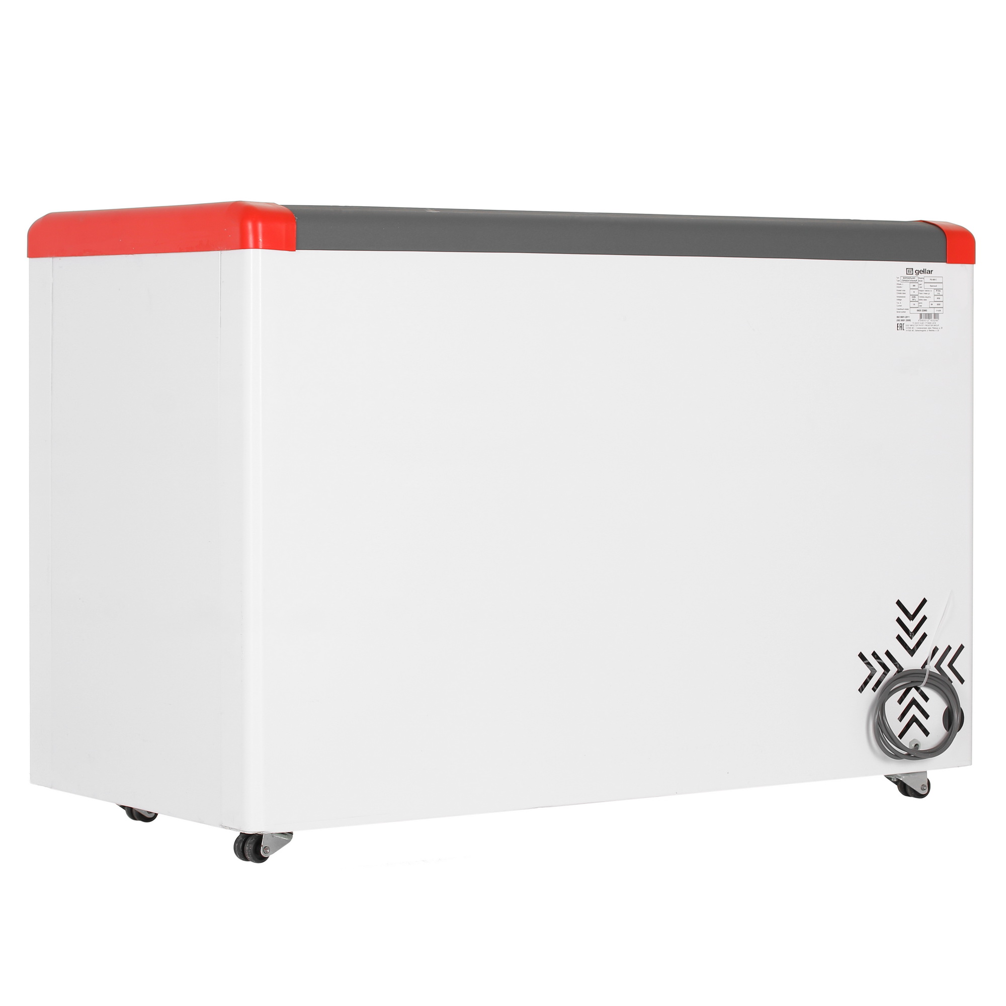 1109646 Морозильный ларь Frostor Gellar FG 400 С белый, красный STDN-0072000 - Вид №3