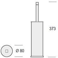 De Rosso Ершик для унитаза из хромированной латуни Datura sun-id-1461809 - Вид №2