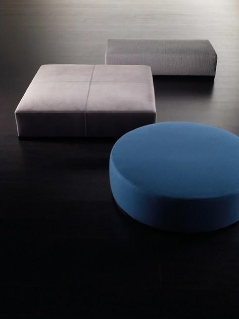 Meridiani Квадратный кожаный пуф с обивкой sun-id-1467425 - Вид №2