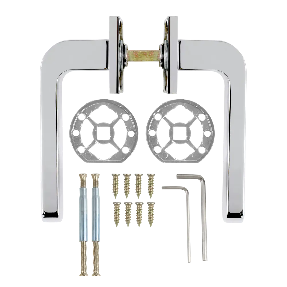 Дверные ручки EDSON для межкомнатных дверей в стиле хром 85168443 STLM-0059328 - Вид №1