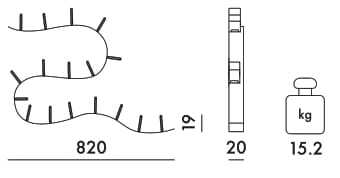 Книжный шкаф из инженерного пластика Kartell BOOKWORM 17 ARCH-00007984 - Вид №10