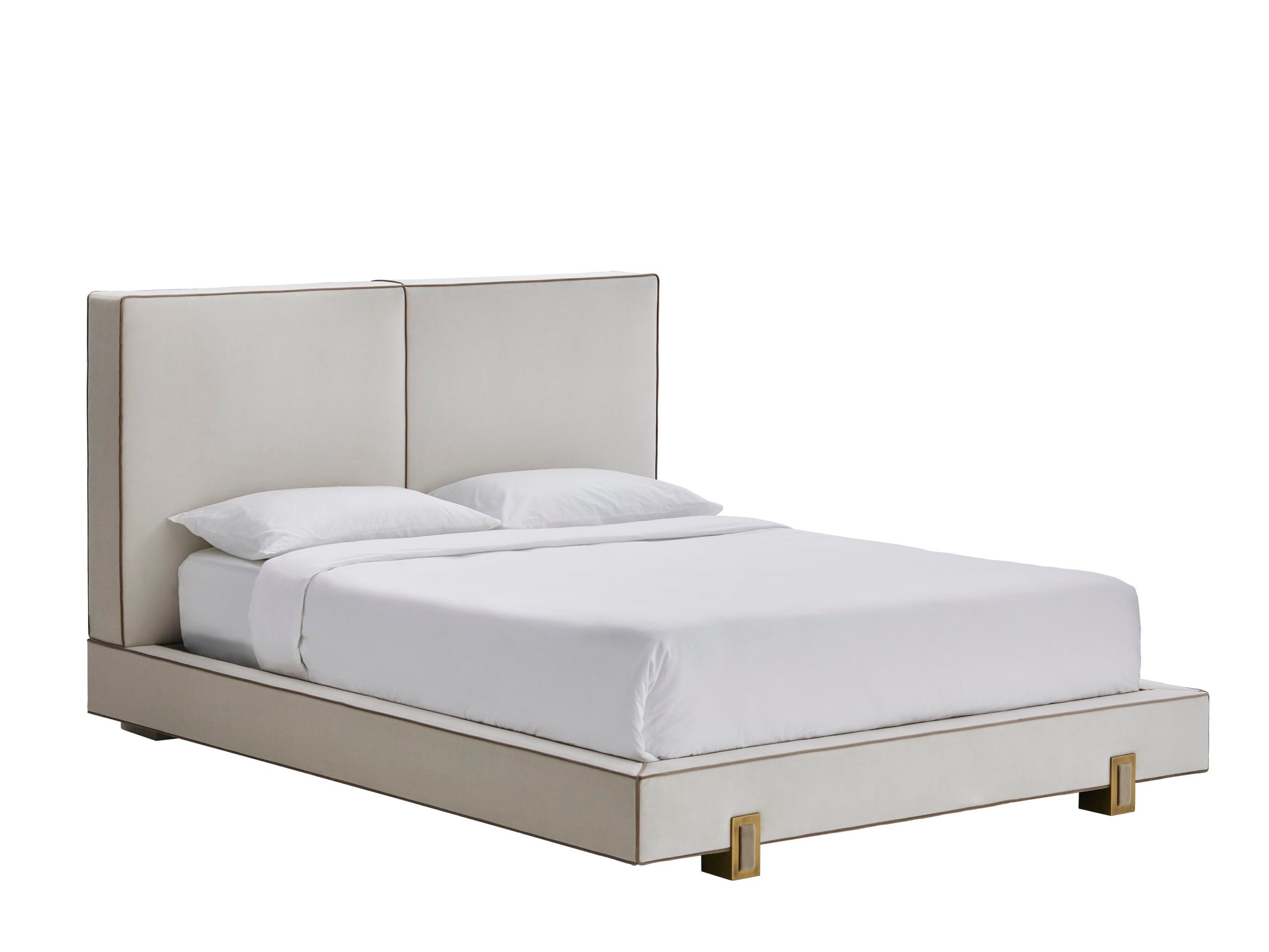 Двуспальная кровать из ткани с мягким изголовьем Casa Magna LUSO ARCH-00112347 - Вид №2