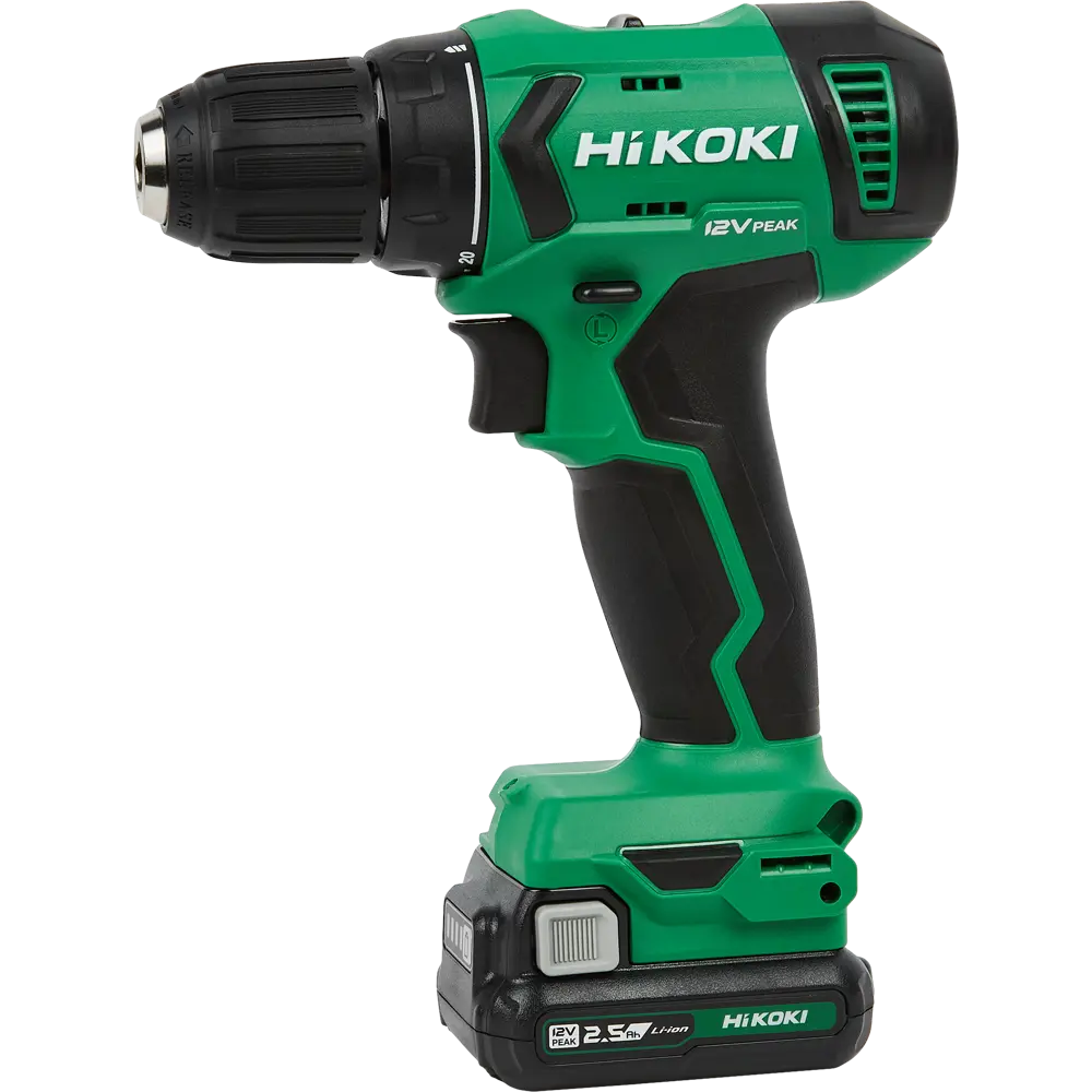 Дрель-шуруповерт аккумуляторная Hikoki DS12DA, 12 В Li-ion 2x2.5 Ач STLM-2208110 - Вид №1