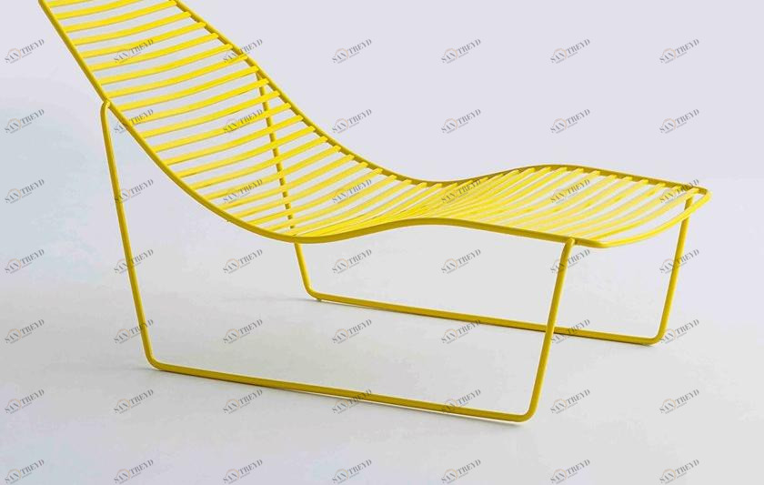 GABER Садовая кушетка из окрашенного металла с подлокотниками Link sun-id-1511187