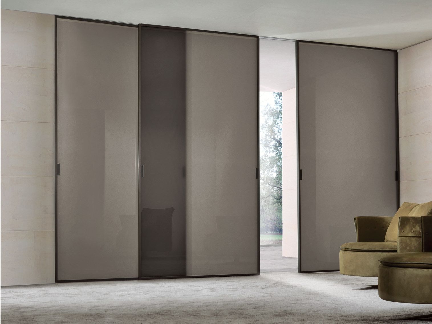 Дверь из матового стекла Longhi Aluminiun Chic-Doors ARCH-00080272