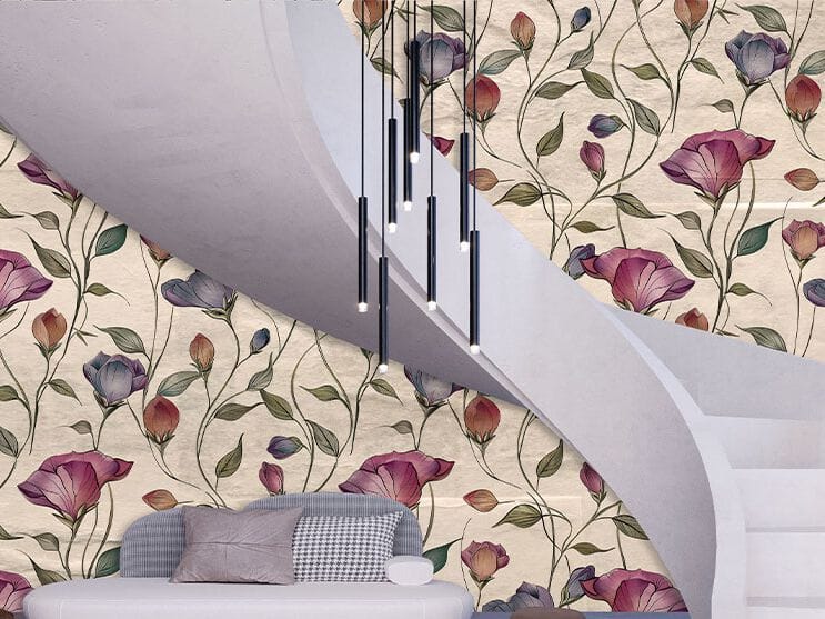 Обои с цветочными мотивами Creativespace Prêt-à-porter ARCH-00011962