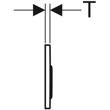 115.085.KM.1 Смывная клавиша Geberit Omega20, двойной смыв Geberit  - Вид №3