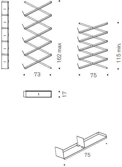 Desalto Настенный подвесной стальной книжный шкаф sun-id-1415325 - Вид №4
