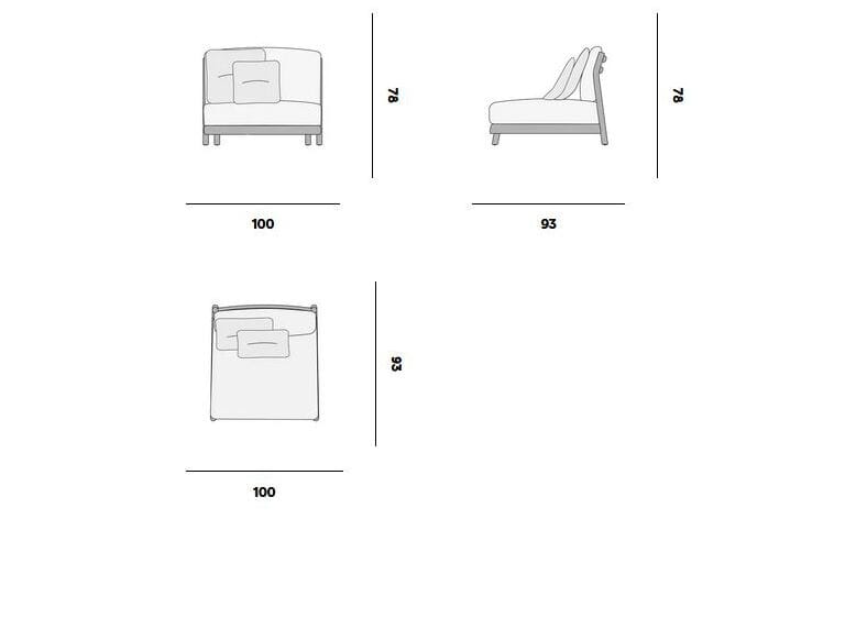 Садовый диван из тикового дерева MANUTTI Muyu ARCH-00015954 - Вид №7