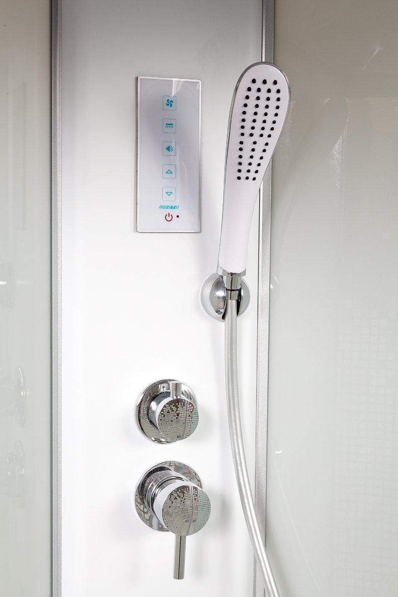 BМ1510 N LED BLACK Душевая кабина DETO Серия ВМ L 920 R с гм. и эл. - Вид №5