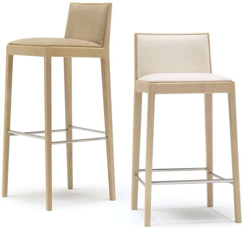 Andreu World Высокий табурет, обитый кожей Carlotta Bq0943 - Вид №2