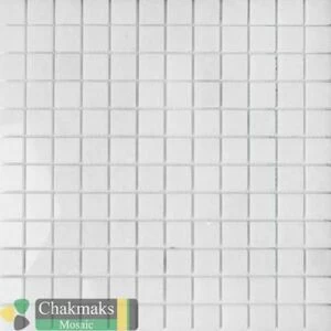 BIANCO NEVE чакмозаика  мрамор 305*305 чип 23*23