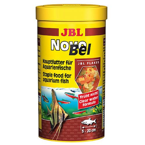 ПР0021582 Корм для рыб NovoBel основной в форме хлопьев для всех аквариумных рыб, 250мл. (40г) JBL 