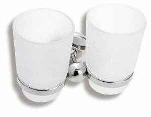 Двойной держатель стакана для зубных щеток Novaservis Metalia 1 6157.0 хром