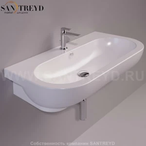 EL11BIANCO Подвесная раковина настенная овальная Simas E-Line белая