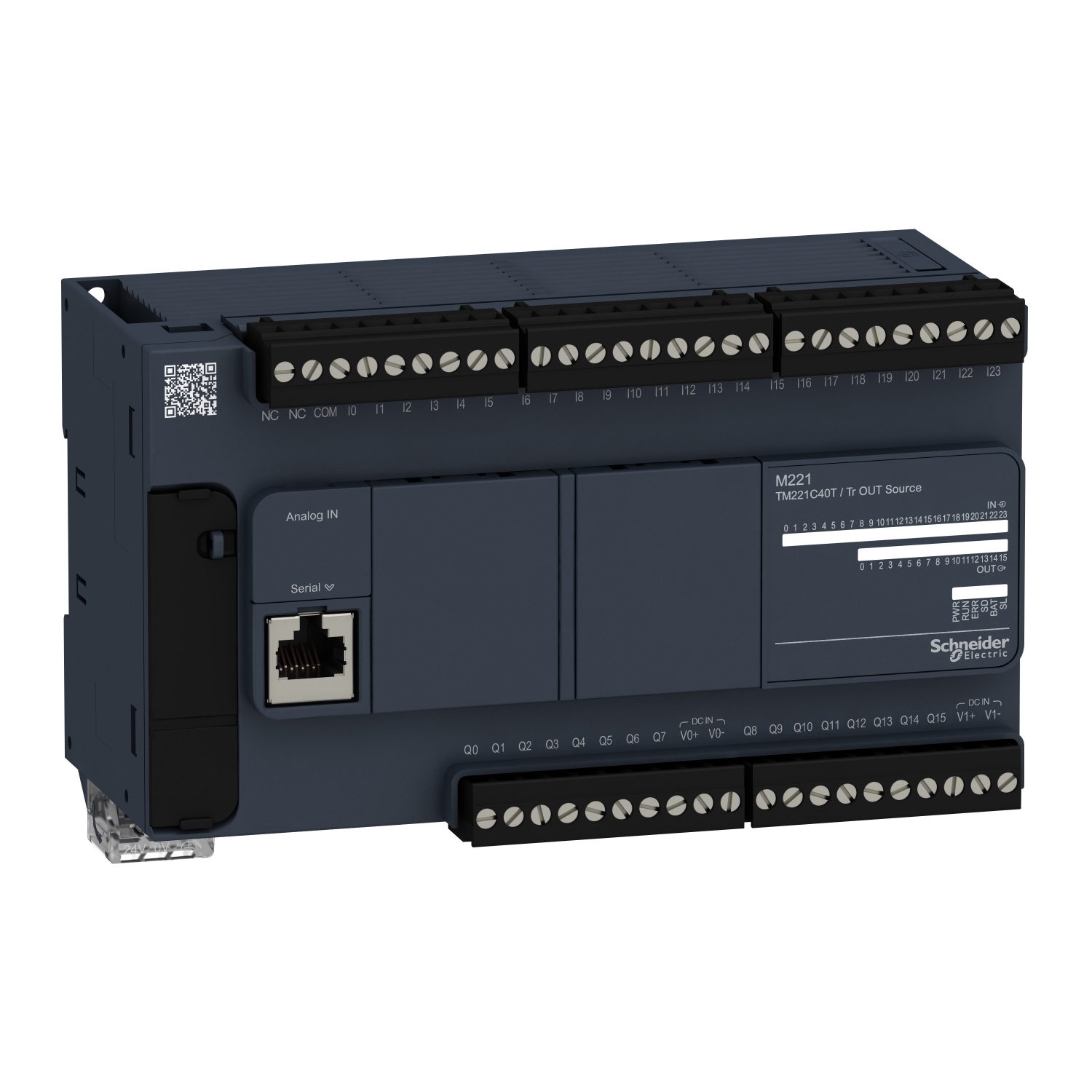 TM221C40T КОМПАКТНЫЙ БАЗОВЫЙ БЛОК M221-40IO ТРАНЗИСТ ИСТОЧНИК Schneider Electric OEM ПЛК Modicon 