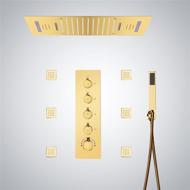 Утопленный набор для душа со светодиодной насадкой для душа Fontana Showers питьевой фонтанчик ARCH-00067134 - Вид №14