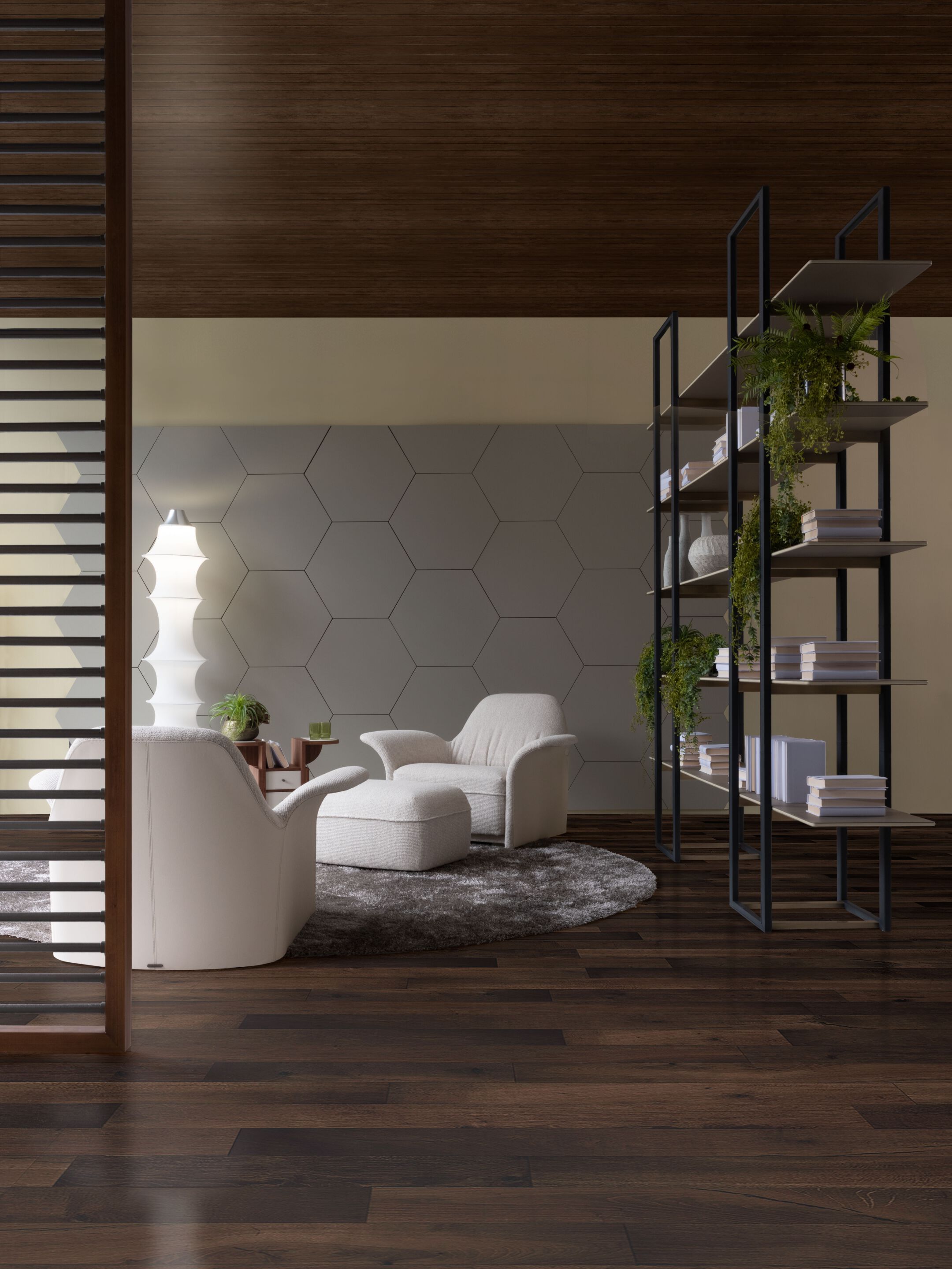 Кресло из ткани и кожи Casa Covre ALBATRO ARCH-00004812 - Вид №2