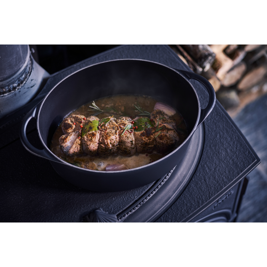 Кастрюля-дофу чугунная Le Creuset, Ø32, черная 25084320000460 - Вид №1