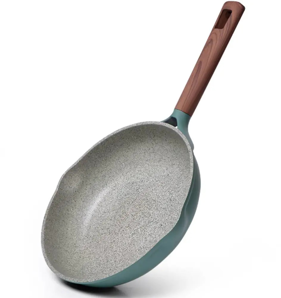 91472673 Сковорода Fissman Firenze 24 см без крышки алюминий цвет зеленый STLM-0884712