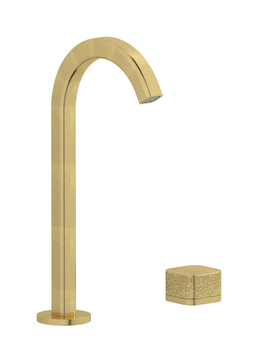 Смеситель для раковины на 2 отверстия WE ARE IB eo394on_2 Natural Brass Elio