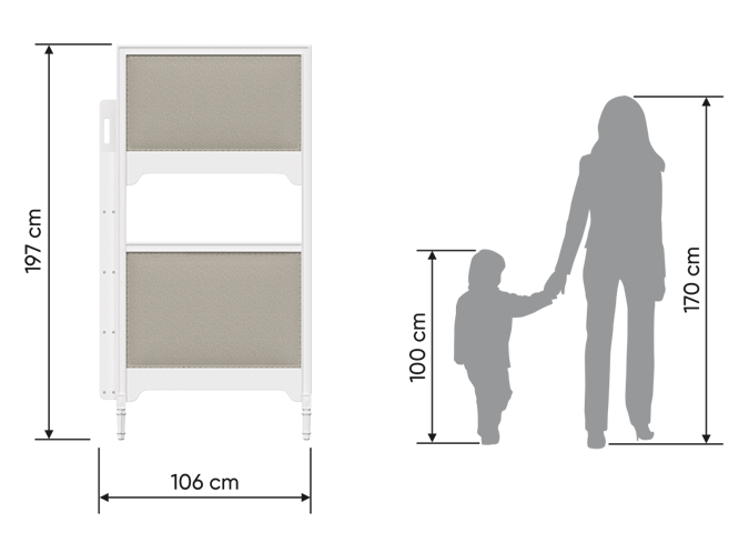 Кровать двухъярусная белая Elit ELLIPSE ELLIPSE ELIT 00-3951308 Белый Santreyd  - Вид №5
