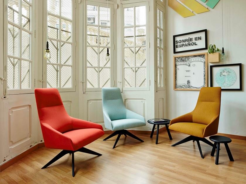 Andreu World Стул из ткани с подлокотниками Alya Bu1539 - Вид №1