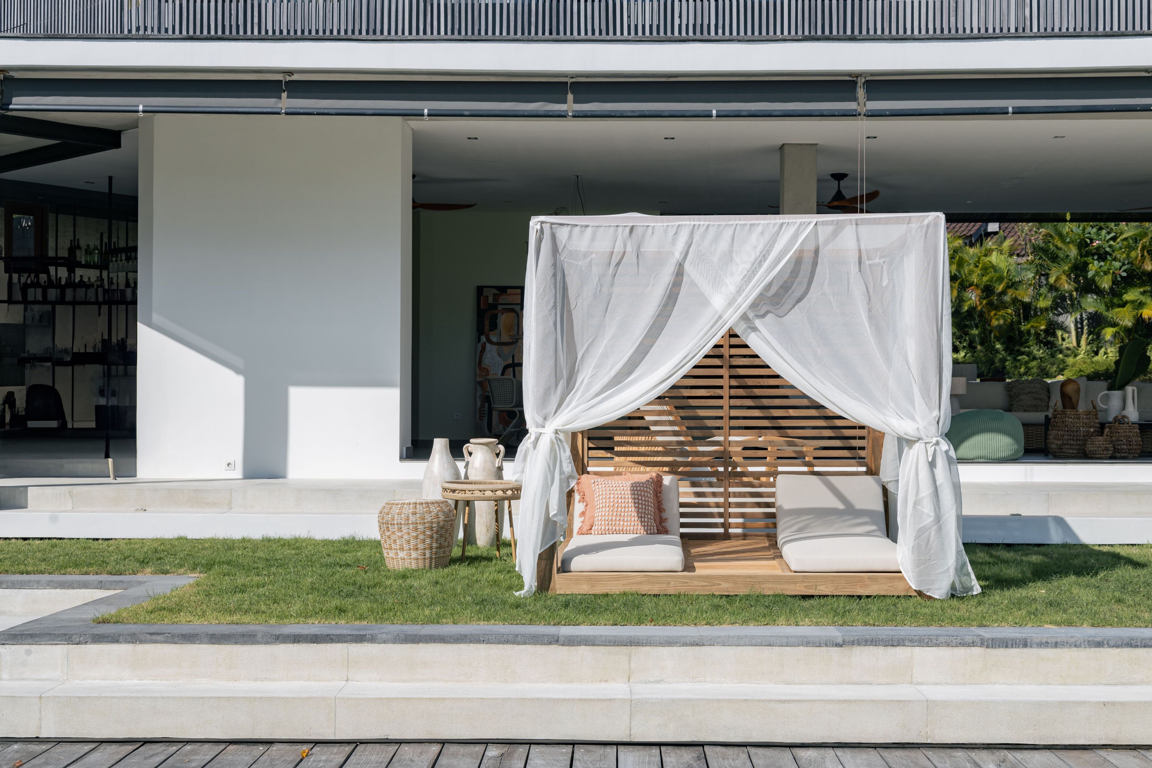 Садовая кровать из тикового дерева с балдахином cbdesign Zen ARCH-00057719 - Вид №2