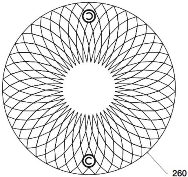 Круглый ковер из ткани с рисунком CPRN HOMOOD Blue Moon ARCH-00063439 - Вид №5