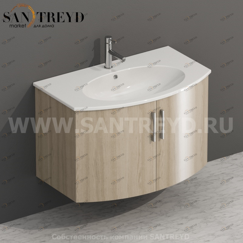 MDMA80Y6135 Тумба с двумя створками 78 см коричневая Globo 4ALL Италия Ceramica Globo