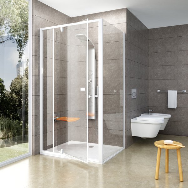 PDOP1-80 блестящая + стекло транспарент Ravak 03G40C00Z1 - Вид №7