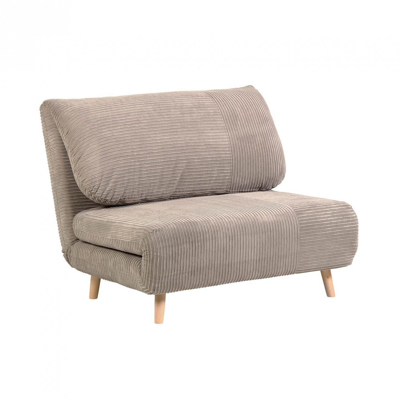 091494 Диван-кровать серый вельветовый 106 cm La Forma Keren 