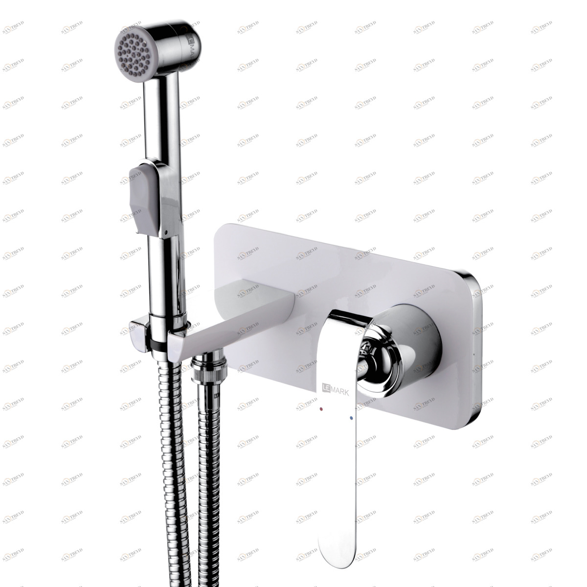 LM4919CW Смеситель Melange с гигиеническим душем, встраиваемый LEMARK MELANGE