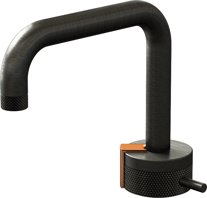 E-11500-R1BOX-L2RG-BOX Однорычажный прогрессивный смеситель для раковины - излив 15,3см GRAFF MOD+