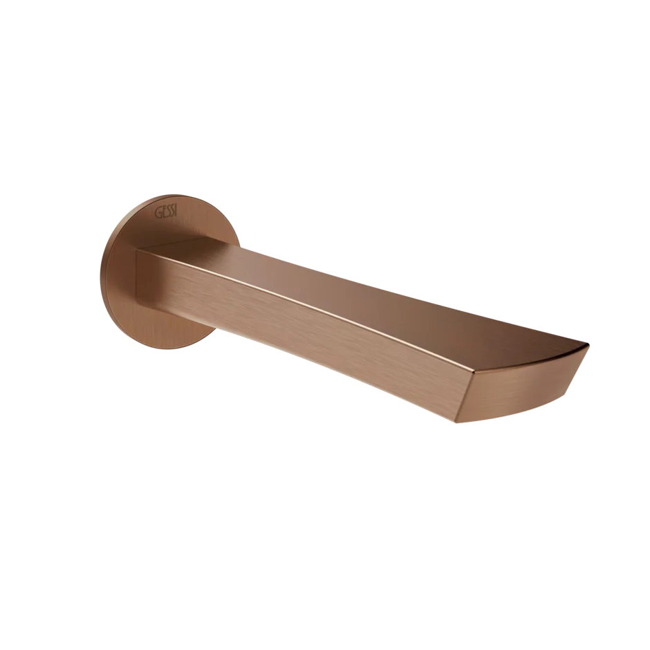 Носик для ванны 72103 708 Gessi Ventaglio МЕДНЫЙ МАТОВЫЙ PVD 72103708