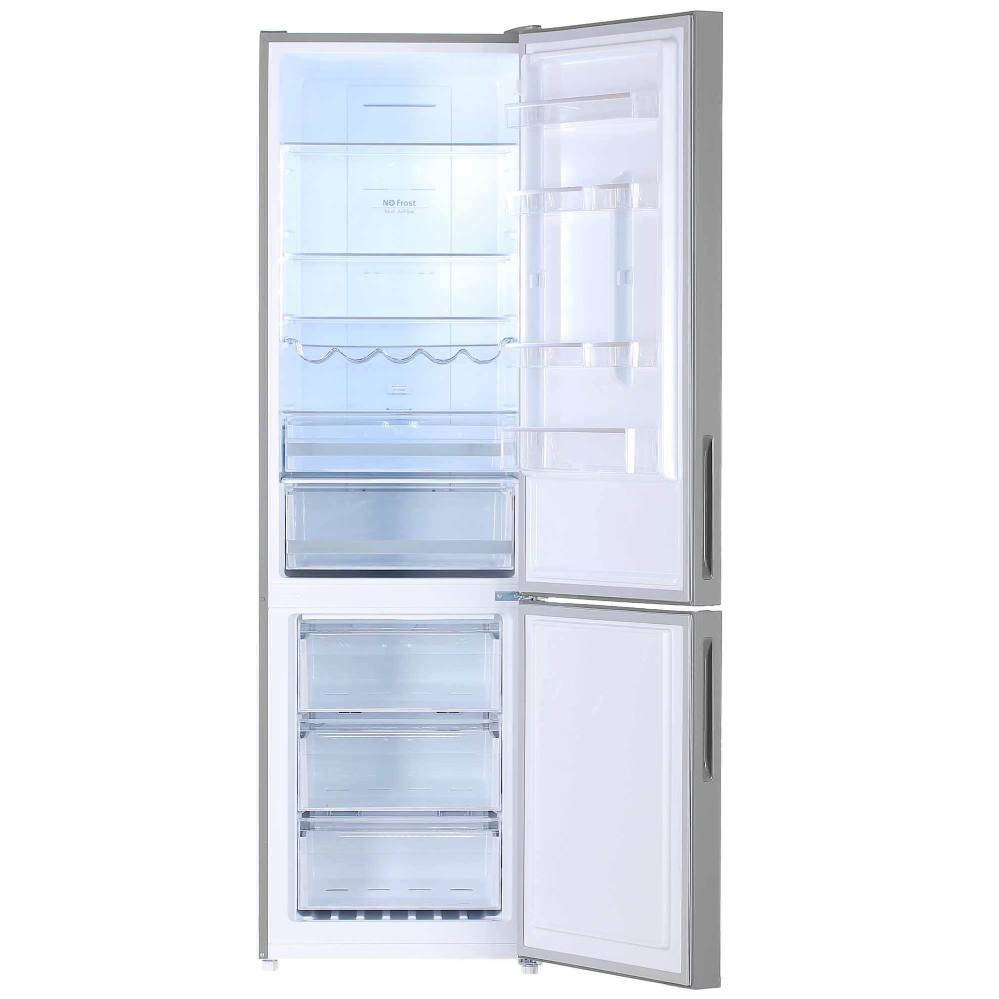 5032057 Холодильник с морозильником   DEXP RF-CN350DMG/SI серый STDN-0139438 - Вид №1