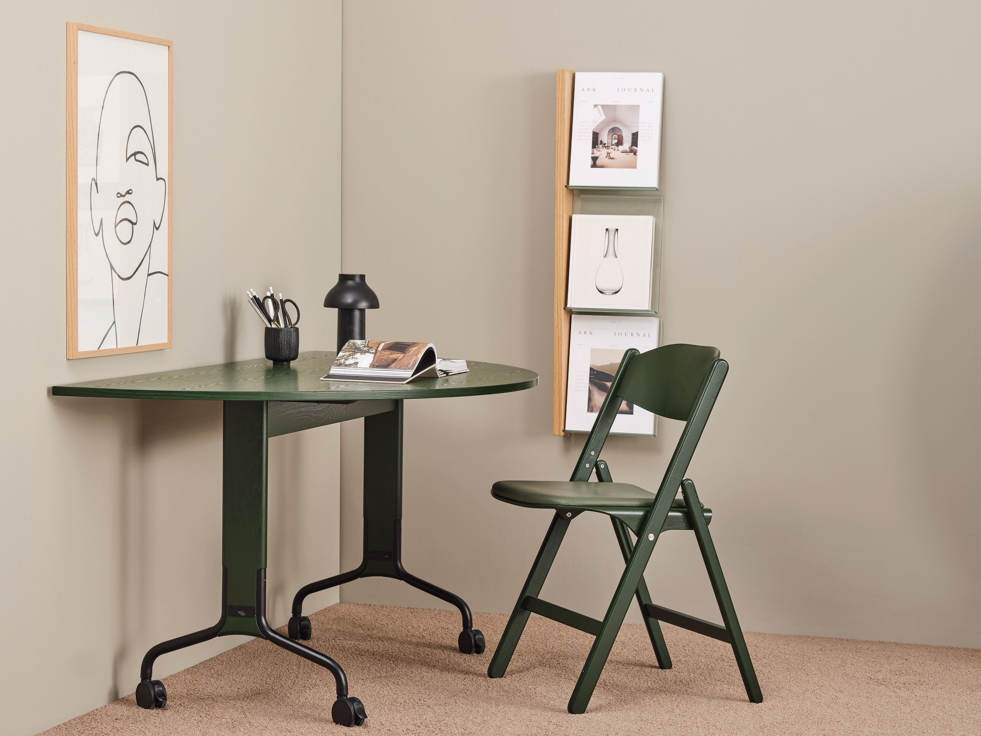 Деревянный складной стул с мягким сиденьем Karl Andersson COLO ARCH-00109630 - Вид №8