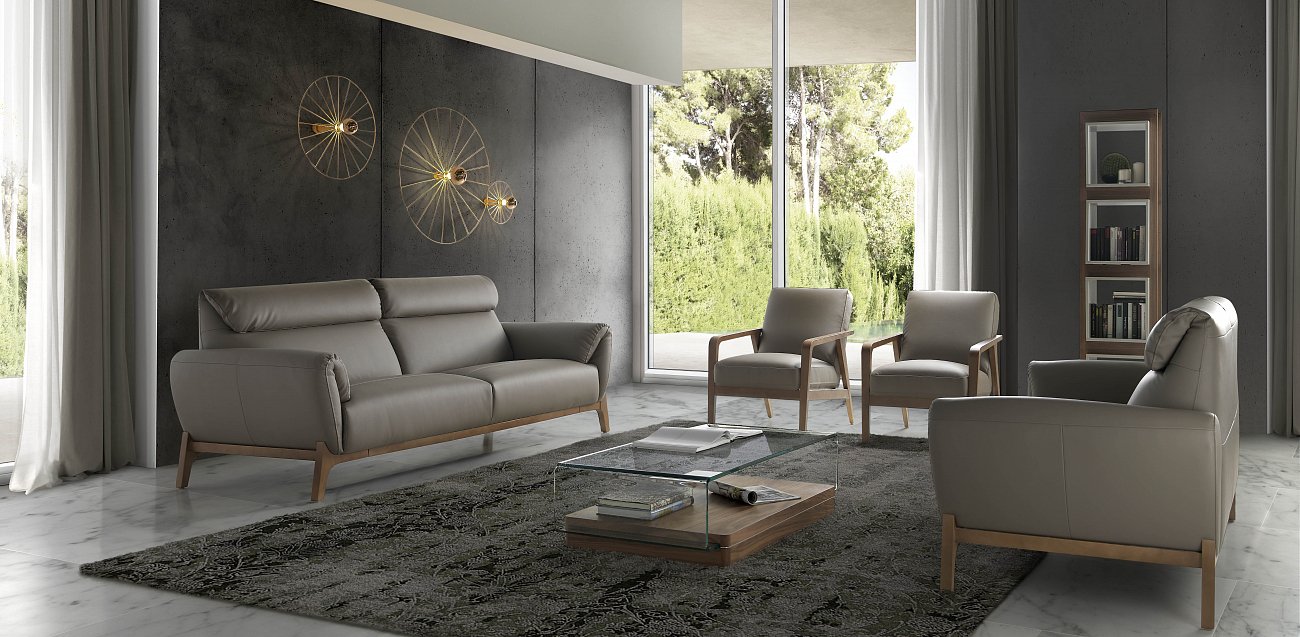 Стеллаж деревянный белый, орех от Angel Cerda ANGEL CERDA  149952 Белый;коричневый  - Вид №1