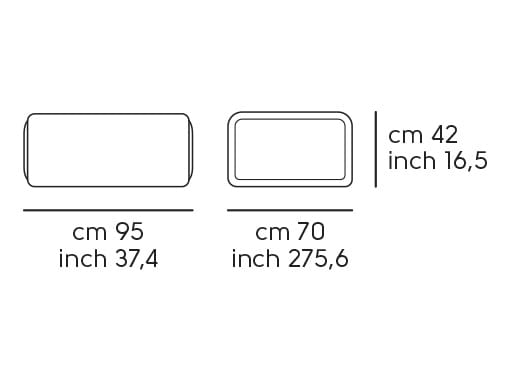 Модульный тканевый диван Midj YAK ARCH-00002689 - Вид №1