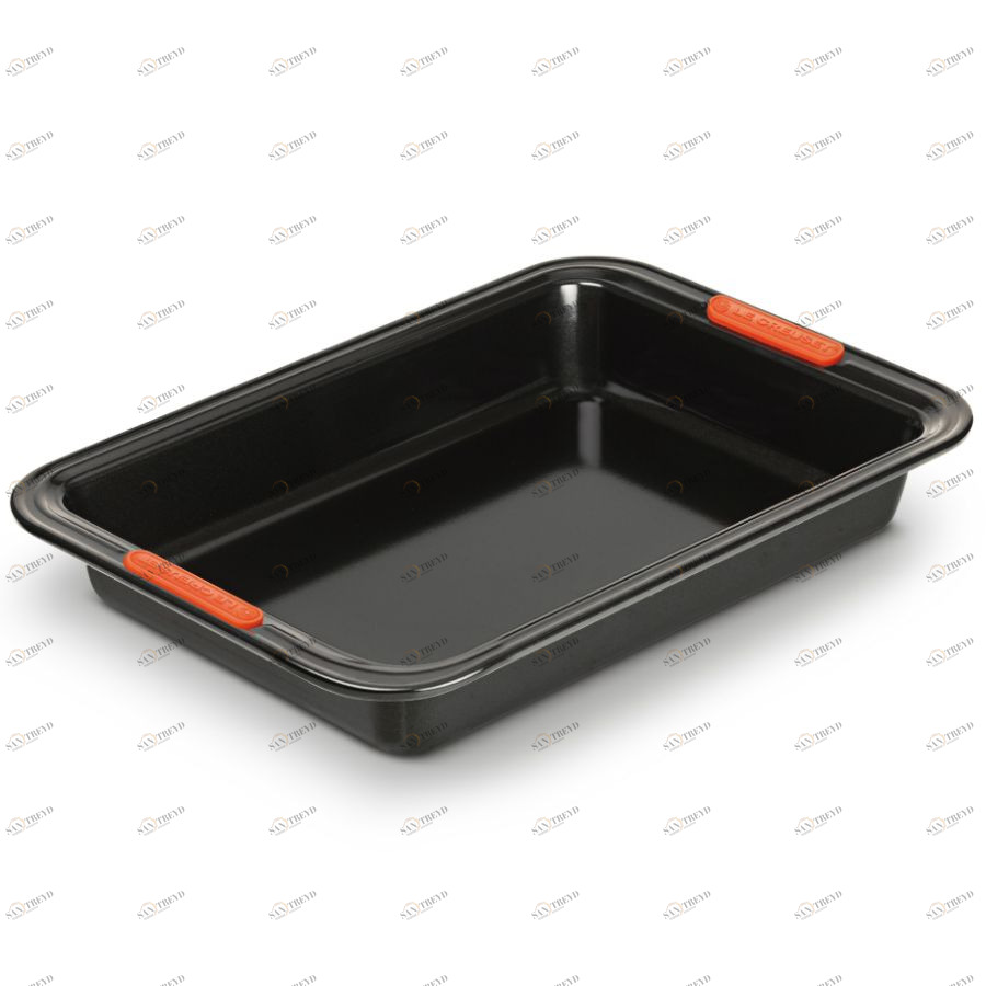 Форма прямоугольная Le Creuset, углеродистая сталь, антипригарное покрытие, черная 94101039000000