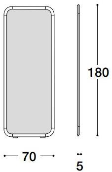 VOLPI Зеркало прямоугольное с рамой Luigi volpi Lv-52002 - Вид №2