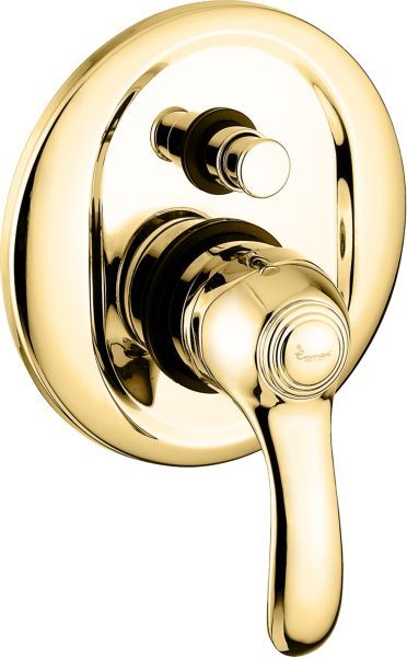 22019OR Внутристенный смеситель Harmony на  выхода, цвет золото EMMEVI