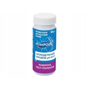 Тест-полоски PurePool для определения уровня рН/Cl 50 шт