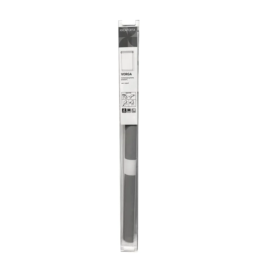 Рулонная штора Kreaforta Vorga серый блэкаут 40×160 см 89379737 STLM-1575418 - Вид №9