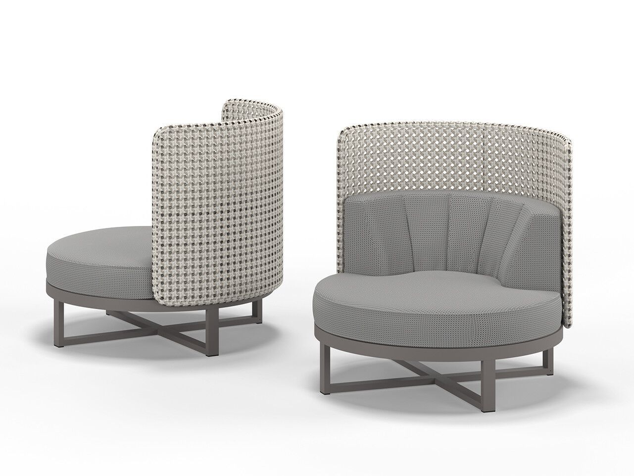 Тканевое садовое кресло с высокой спинкой и подлокотниками MAMAGREEN Munia ARCH-00056271 - Вид №7