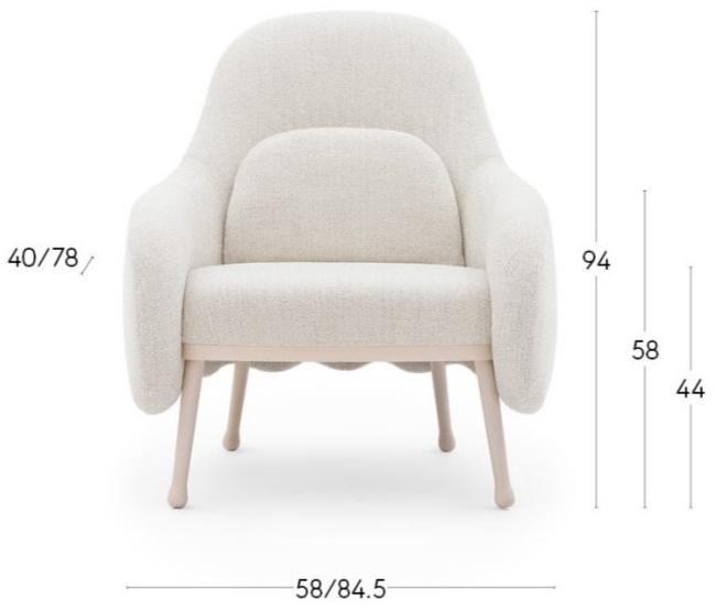 Billiani Кресло Bergere с подлокотниками Corolla 272 - Вид №4