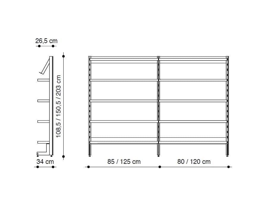 Алюминиевая мебель для магазинов Caimi Brevetti ARCH-00147753 - Вид №5