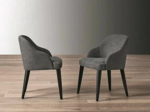 Meridiani Стул из ткани с подлокотниками Odette