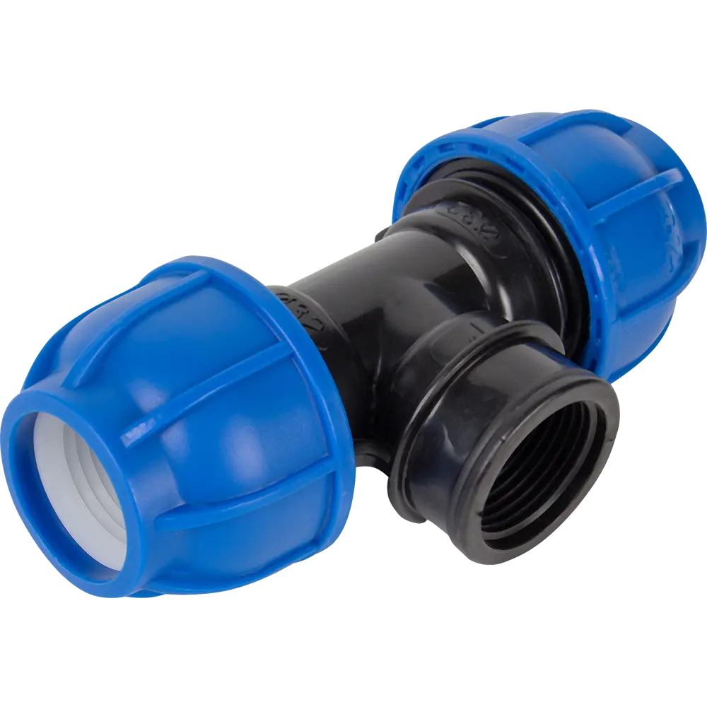 Тройник ПНД Unio ø1"х32х32 мм внутренняя резьба STLM-2199184